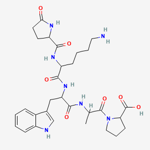 H-DL-Pyr-DL-Lys-DL-Trp-DL-Ala-DL-Pro-OH