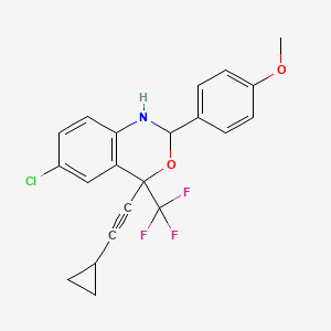 6-Chloro-4-(2-cyclopropylethynyl)-2-(4-methoxyphenyl)-4-(trifluoromethyl)-1,2-dihydro-3,1-benzoxazine