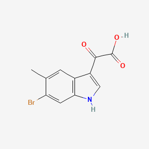 2-(6-Bromo-5-methyl-3-indolyl)-2-oxoacetic Acid