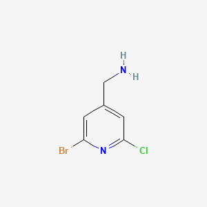 (2-Bromo-6-chloropyridin-4-YL)methanamine