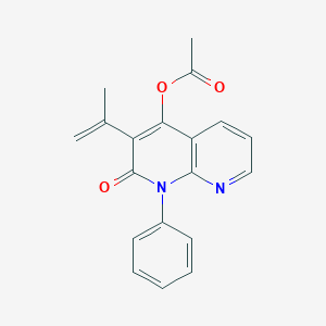 (2-Oxo-1-phenyl-3-prop-1-en-2-yl-1,8-naphthyridin-4-yl) acetate