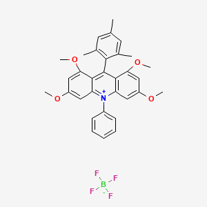 9-Mesityl-1,3,6,8-tetramethoxy-10-phenylacridin-10-ium tetrafluoroborate