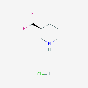 (3S)-3-(difluoromethyl)piperidine;hydrochloride