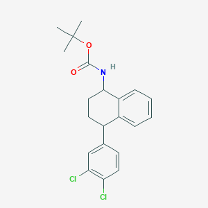 cis-4-(3,4-Dichlorophenyl)-1,2,3,4-tetrahydro-N-boc-1-naphthalenamine