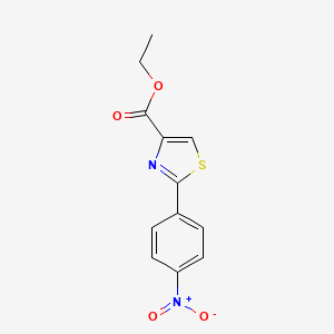 molecular formula C12H10N2O4S B1229165 Ethyl 2-(4-nitrophenyl)thiazole-4-carboxylate CAS No. 78979-64-3