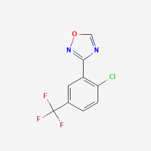 3-(2-Chloro-5-(trifluoromethyl)phenyl)-1,2,4-oxadiazole