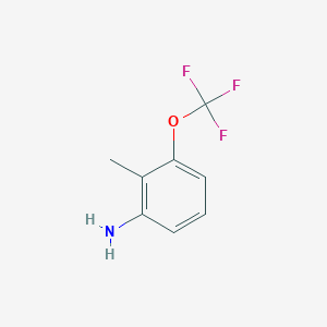 molecular formula C8H8F3NO B12291735 2-Methyl-3-(trifluoromethoxy)aniline 