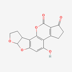 11-Hydroxy-6,8,19-trioxapentacyclo[10.7.0.02,9.03,7.013,17]nonadeca-1(12),2(9),10,13(17)-tetraene-16,18-dione