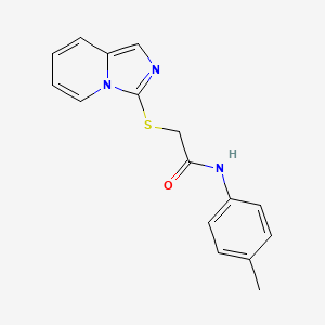 2-(3-imidazo[1,5-a]pyridinylthio)-N-(4-methylphenyl)acetamide