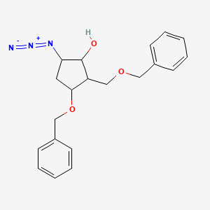 5-Azido-3-phenylmethoxy-2-(phenylmethoxymethyl)cyclopentan-1-ol