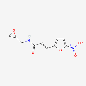 molecular formula C10H10N2O5 B1229182 3-(5-nitrofuran-2-yl)-N-(oxiran-2-ylmethyl)prop-2-enamide 