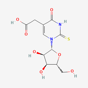 molecular formula C11H14N2O7S B1229183 2-Thio-5-carboxymethyluridine CAS No. 58479-77-9