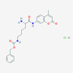 (S)-Benzyl (5-amino-6-((4-methyl-2-oxo-2H-chromen-7-yl)amino)-6-oxohexyl)carbamate hydrochloride