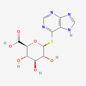 molecular formula C11H12N4O6S B1229186 Purin-6-yl 1-thio-beta-glucopyranosiduronic acid CAS No. 63425-02-5