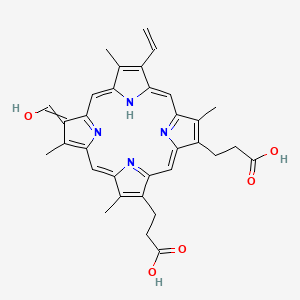 molecular formula C33H32N4O5 B1229187 Chlorocruoroporphyrin 