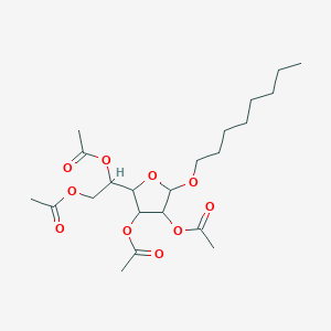 [2-Acetyloxy-2-(3,4-diacetyloxy-5-octoxyoxolan-2-yl)ethyl] acetate