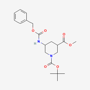 1-(Tert-butyl) 3-methyl 5-(((benzyloxy)carbonyl)amino)piperidine-1,3-dicarboxylate