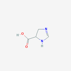 molecular formula C4H6N2O2 B12291941 4,5-dihydro-1H-imidazole-5-carboxylic acid CAS No. 175210-28-3