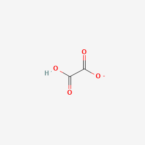 molecular formula C2HO4- B1229204 Hydrogen oxalate 