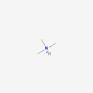 molecular formula C3H10N+ B1229207 三甲基铵 