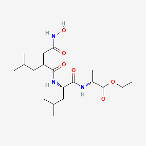 L-Alanine,N-[(2R)-2-[2-(hydroxyamino)-2-oxoethyl]-4-methyl-1-oxopentyl]-L-leucyl-, ethylester