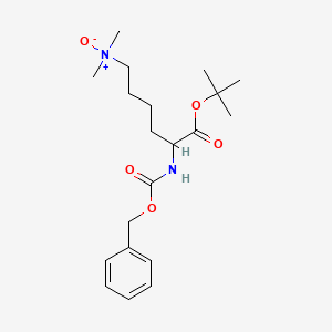 N,N-dimethyl-6-[(2-methylpropan-2-yl)oxy]-6-oxo-5-(phenylmethoxycarbonylamino)hexan-1-amine oxide