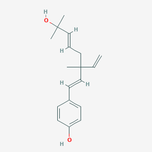 4-[(1E,5E)-3-ethenyl-7-hydroxy-3,7-dimethylocta-1,5-dienyl]phenol