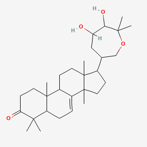 17-(5,6-Dihydroxy-7,7-dimethyloxepan-3-yl)-4,4,10,13,14-pentamethyl-1,2,5,6,9,11,12,15,16,17-decahydrocyclopenta[a]phenanthren-3-one