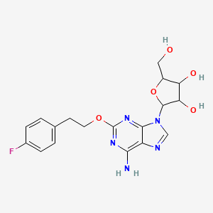 2-[6-Amino-2-[2-(4-fluorophenyl)ethoxy]purin-9-yl]-5-(hydroxymethyl)oxolane-3,4-diol