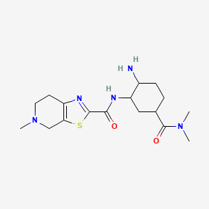 N-((1R,2S,5S)-2-Amino-5-(dimethylcarbamoyl)cyclohexyl)-5-methyl-4,5,6,7-tetrahydrothiazolo[5,4-c]pyridine-2-carboxamide (Edoxaban Impurity)