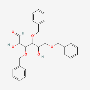 2,5-Dihydroxy-3,4,6-tris(phenylmethoxy)hexanal