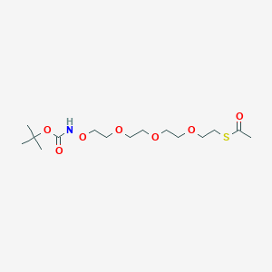 molecular formula C15H29NO7S B12292246 t-Boc-Aminooxy-PEG3-S-Ac 