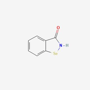 molecular formula C7H5NOSe B1229225 1,2-Benzoselenazol-3-one 