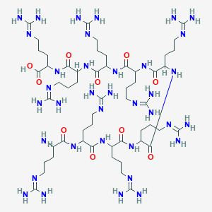 molecular formula C54H110N36O10 B12292269 H-Arg-arg-arg-arg-arg-arg-arg-arg-arg-OH 