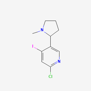 2-Chloro-4-iodo-5-[(2S)-1-methyl-2-pyrrolidinyl]-pyridine