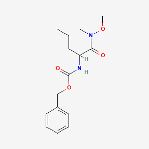 (S)-Benzyl (1-(methoxy(methyl)amino)-1-oxopentan-2-YL)carbamate