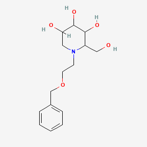 2-(Hydroxymethyl)-1-(2-phenylmethoxyethyl)piperidine-3,4,5-triol