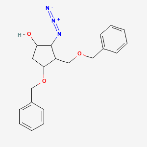 2-Azido-4-phenylmethoxy-3-(phenylmethoxymethyl)cyclopentan-1-ol