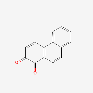 molecular formula C14H8O2 B1229237 1,2-Phenanthrenequinone CAS No. 573-12-6