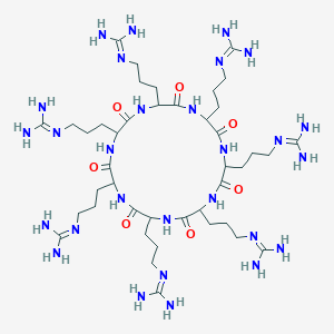 molecular formula C42H84N28O7 B12292370 cyclo[DL-Arg-DL-Arg-DL-Arg-DL-Arg-DL-Arg-DL-Arg-DL-Arg] 