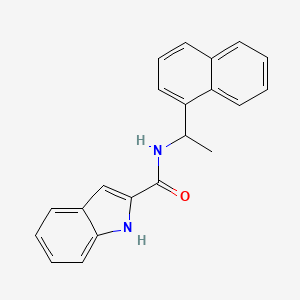 N-(1-(Naphthalen-1-yl)ethyl)-1H-indole-2-carboxamide