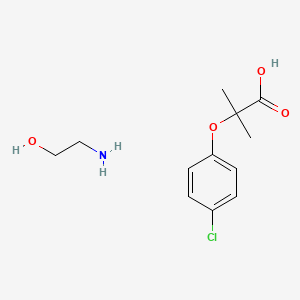 alpha-(p-Chlorophenoxy)isobutyric acid, (2-hydroxyethylamino) ester