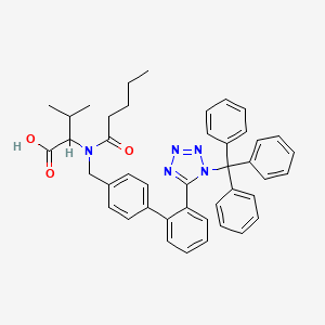 3-Methyl-2-[pentanoyl-[[4-[2-(1-trityltetrazol-5-yl)phenyl]phenyl]methyl]amino]butanoic acid