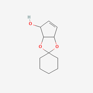 spiro[4,6a-dihydro-3aH-cyclopenta[d][1,3]dioxole-2,1'-cyclohexane]-4-ol