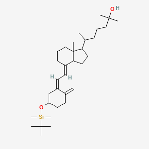 6-[(4E)-4-[(2Z)-2-[5-[tert-butyl(dimethyl)silyl]oxy-2-methylidenecyclohexylidene]ethylidene]-7a-methyl-2,3,3a,5,6,7-hexahydro-1H-inden-1-yl]-2-methylheptan-2-ol