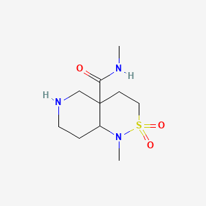 (4As,8aR)-N,1-dimethyl-2,2-dioxo-4,5,6,7,8,8a-hexahydro-3H-pyrido[4,3-c]thiazine-4a-carboxamide