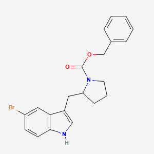 benzyl 2-[(5-bromo-1H-indol-3-yl)methyl]pyrrolidine-1-carboxylate