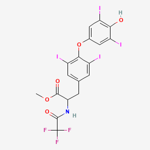 Methyl 3-[4-(4-hydroxy-3,5-diiodophenoxy)-3,5-diiodophenyl]-2-[(2,2,2-trifluoroacetyl)amino]propanoate