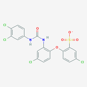molecular formula C19H11Cl4N2O5S- B1229261 Sulcofuronate 