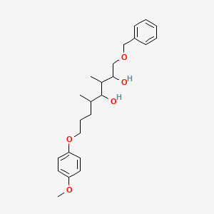 8-(4-Methoxyphenoxy)-3,5-dimethyl-1-phenylmethoxyoctane-2,4-diol